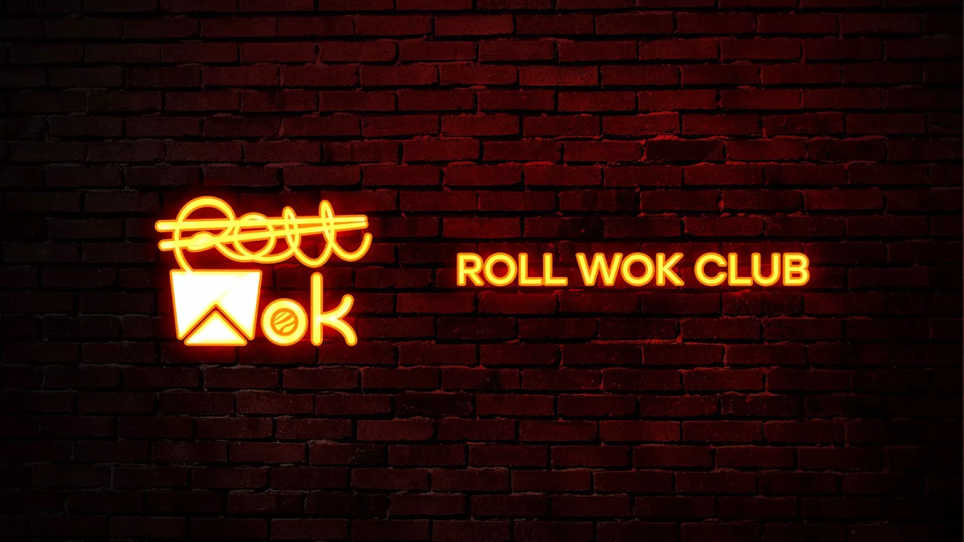 Разработка интерьерной вывески суши-бара «Roll Wok Club» в Ивангороде